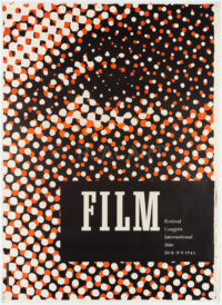 Original Swiss Vintage Poster Fritz Bühler Film Festival Basel 1945