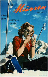 Original Swiss Vintage Poster Murren Amstutz Herdeg 1938