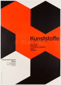 Swiss Style Original Exhibition Poster Lohse Kunststoffe Plastics Basel 1958